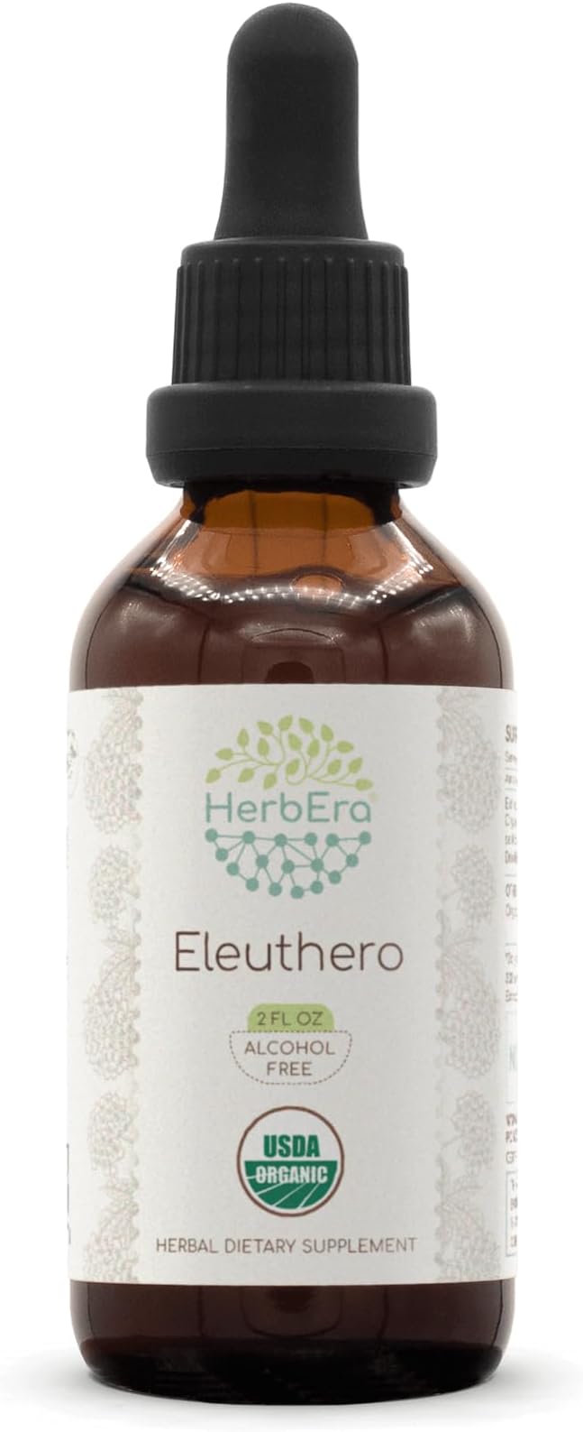 Eleuthero B60 USDA Organic Tincture | Alcohol-Free Extract, High-Potency Herbal Drops | Certified Organic Eleuthero (Eleutherococcus Senticosus, Siberian Ginseng) Dried Root (2 oz)