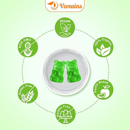 Ginkgo Biloba Gummies with Ginseng and Magnesium, Ginko Biloba Supplements Gummies for Brain Focus, Mood and Memory for Adults, 120 Cts
