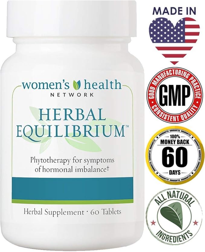 Herbal Equilibrium™ - Natural, Full-Spectrum Relief for Peri/Menopause Symptoms with 7 Proven Herbal extracts (30 Day Supply)