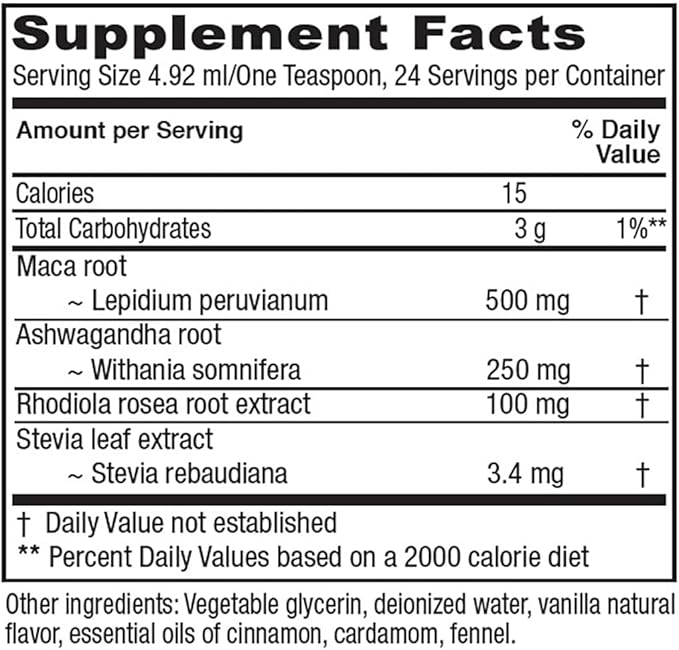 Vitanica - Adrenal Tonic, Adrenal Support, Vegetarian, 4 Ounce (Packaging May Vary)