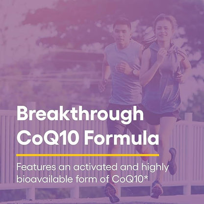 Natural Factors Ubiquinol Active CoQ10 200 mg, High-Absorption Coenzyme Q10 Supplement for Energy, Heart and Cognitive Support, 100mg, 60 Softgels