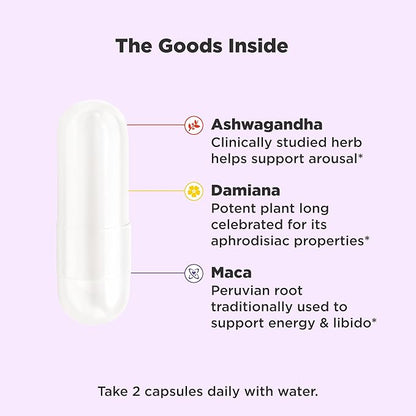 OLLY Lovin' Libido Capsules for Women, Boost Desire, Maca & Damiana, 20 Day Supply + Muscle Recovery Sleep Gummies, Melatonin, Tart Cherry, 20 Day Supply