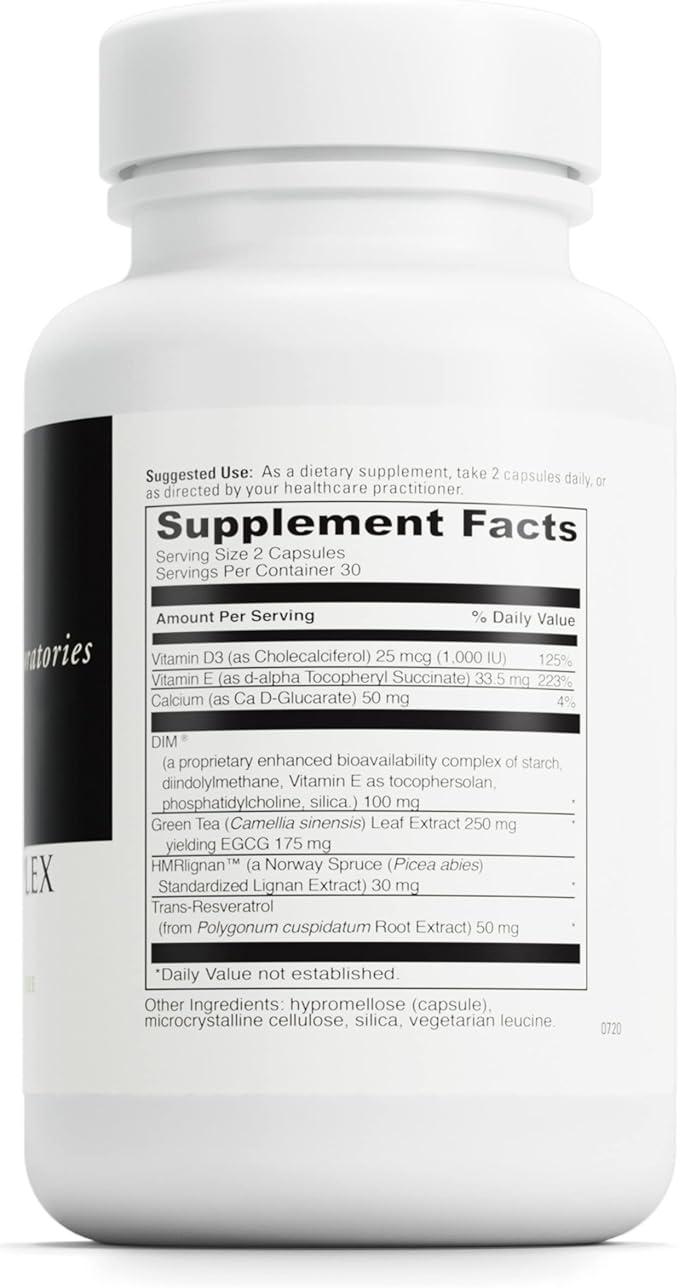 DAVINCI Labs BioDIM Complex - Hormone Support Supplement with Vitamin D3, DIM, Green Tea Extract, Vitamin E, Calcium, HMRlignan & Trans-Resveratrol* - 60 Capsules (30 Capsules)