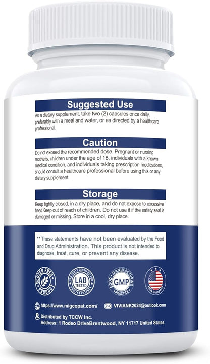 2-Pack Brain Supplements for Memory & Focus | Nootropic with Bacopa, Lion's Mane, Alpha GPC | Mental Clarity & Cognitive Support | Vitamin B6 & B12 – 240 Caps (120/Bottle)