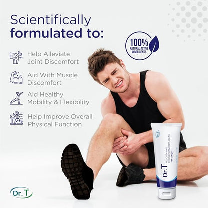 Dr. T Glucosamine Chondroitin Cream with MSM and Collagen - Premium Natural Formula to Help Alleviate Joint and Muscle discomfort; Supports Joint Strength and Flexibility. 113.4g / 4 oz. (3)
