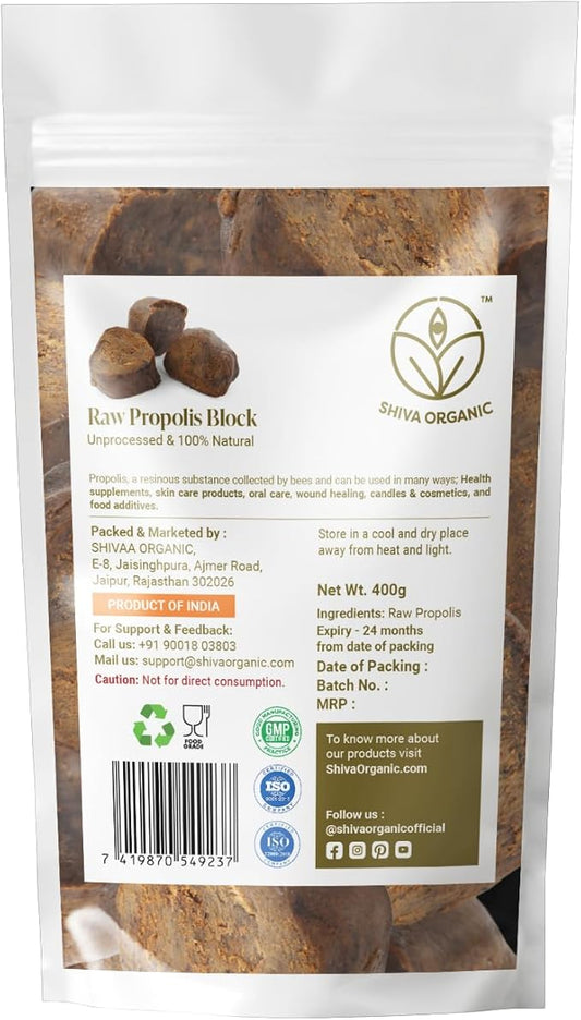 Raw Propolis Block, Raw & Unprocessed Propolis Block (1000, Grams)