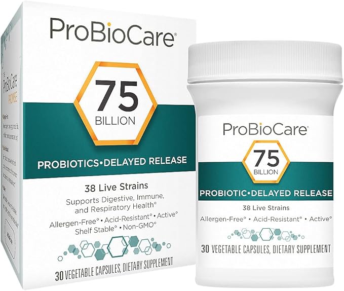 Probiotic - 75 Billion CFUs - Supports Digestive Health (30 Vegetable Capsules)