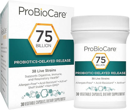 Probiotic - 75 Billion CFUs - Supports Digestive Health (30 Vegetable Capsules)