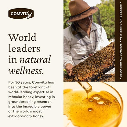 Comvita Bee Propolis Throat Spray - Natural Immune Support, Soothing Mint Flavor with New Zealand UMF 10+ Manuka Honey, Antioxidant, Dietary Supplement - 0.7 fl oz