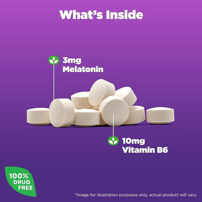 Natrol Melatonin 3 mg, Dietary Supplement for Restful Sleep, Sleep Supplements for Adults, 120 Melatonin Tablets, 120 Day Supply