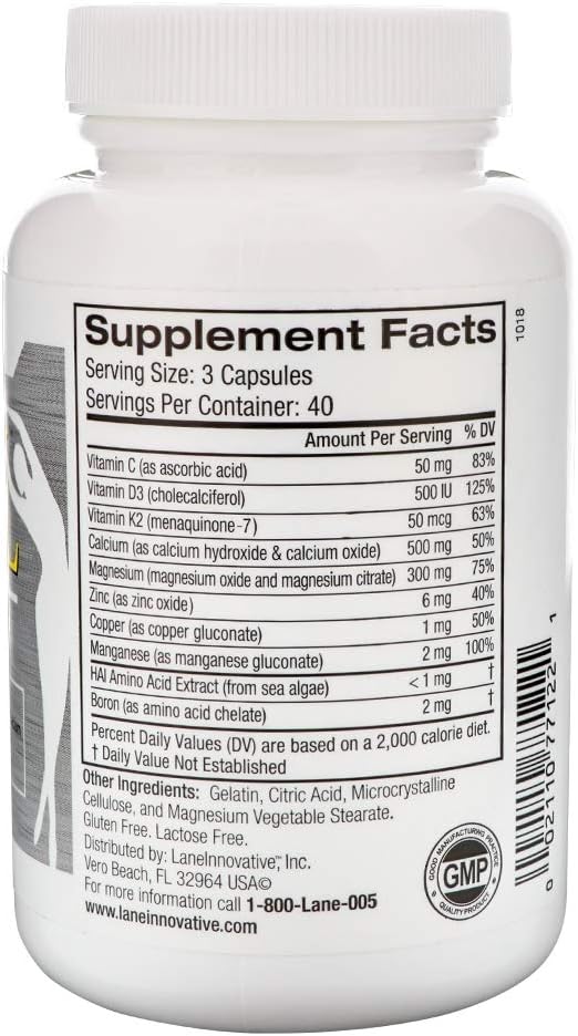 Lane Innovative - AdvaCAL Ultra 1000, Bone Building Calcium, Including Vitamin D3 and Magnesium, Easy Absorption (40 Servings)