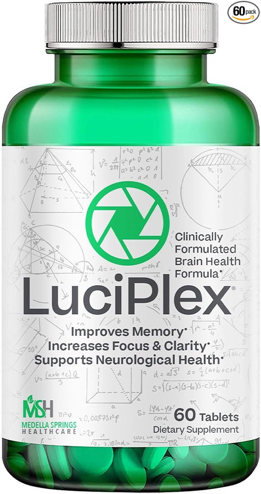 Brain Booster Supplement for Focus, Memory, Clarity, Energy & Mood 60 Tabs - 100% Drug-Free & Clinically Tested Brain Supplement – Brain Fog Supplements & Memory Booster Supplement w/VIT D3