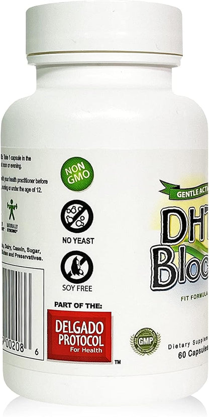 DHT Block - DHT Blocker Supplement for Skin, Acne, PCOS, Hair, and Hormonal Balance. Dim, Astragalus Root, Turmeric, Natural Ingredients. For Men and Women - 60 Vegan Capsules