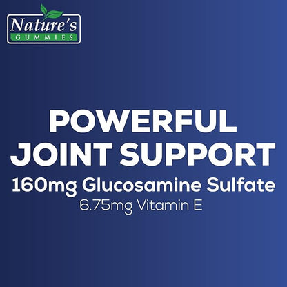 Joint Support Supplement - Extra Strength Glucosamine Gummy Supports Joints Health & Flexibility for Back, Knees, Hands - Natural Vitamin E Immune Support - Best Gummies for Women & Men - 120 Gummies