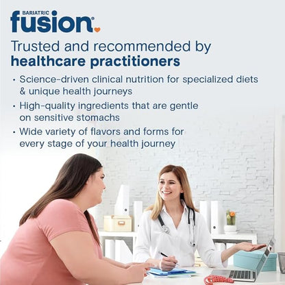 Bariatric Fusion Strawberry Banana Multi Collagen Protein Powder | Plus Joint Support Complex of MSM and Glucosamine | Dairy, Gluten & Soy Free | Non-GMO | 30 Servings