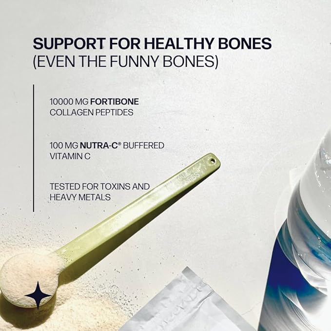 Osteo Boost (Orange) [30 Serves] | Collagen Powder Supplement | FORTIBONE Bioactive Collagen Peptides and Buffered Vitamin C Nutra C | Bone Supplements