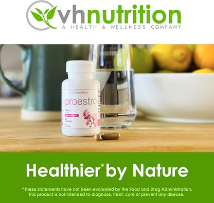 VH Nutrition PROESTRO | Estrogen Support* Supplement for Women | Extra Strength Hormone Balance* for Her | 60 Capsules in Easy to Swallow Pills