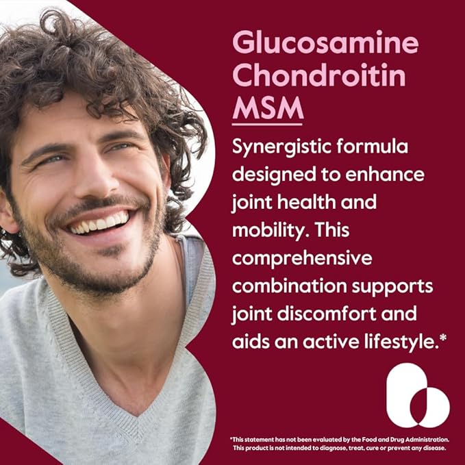 BESTVITE Glucosamine Chondroitin MSM 500/400/100 per Capsule (240 Capsules) with Patented OptiMSM - Maximum Strength Formula for Joint Support - No Stearates - Gluten Free - Non GMO