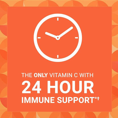 Ester-C Vitamin C 1000 mg Coated Tablets, Immune System Booster, Stomach-Friendly Supplement, 120 Count