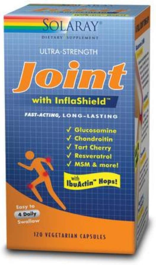 SOLARAY Ultra Strength Joint + Inflashield & Ibuactin VCapsules | 120 Count