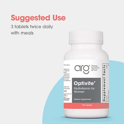 Optimox Optivite PMT Supplement - PMS Support for Women, Hormonal Balance, Womens Multivitamins, PMS Relief, Magnesium Supplement - 180 Count
