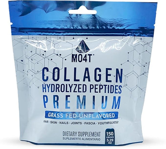 100% Pure Collagen Peptides Powder - Unflavored Hydrolyzed from Grass Fed Bovine for Women & Men