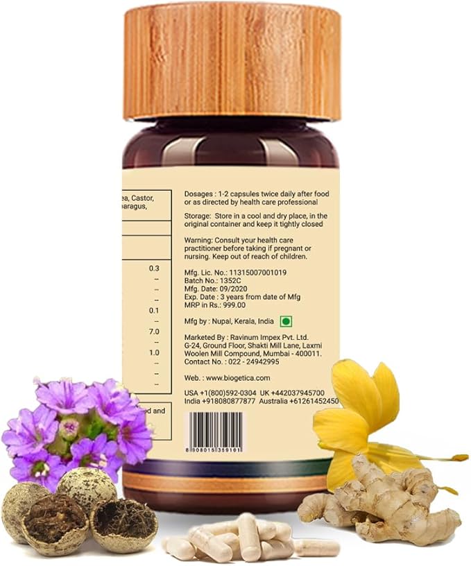 Amesolve Herbal Support for Secondary Amenorrhoea with Punarava and Asparagus Racemose - Helps Regulates The Menstrual Cycle - Non-GMO - 100% Vegan Ayurveda Supplement - 80 Capsules