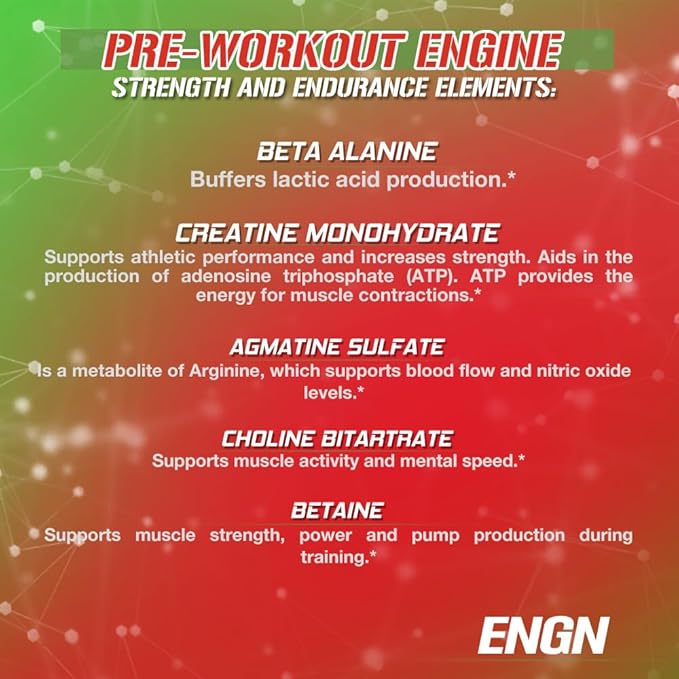 Evlution EVL Intense Pre Workout with Creatine - ENGN Energizing Pre Workout for Men Powder Drink for Lasting Energy Focus and Recovery - with Beta Alanine Caffeine and L Theanine - Cherry Limeade
