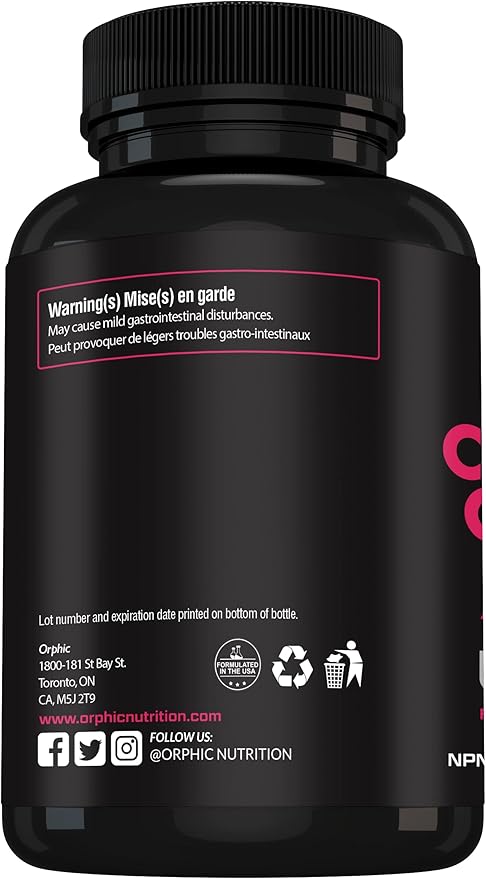 ORPHIC NUTRITION Collagen Peptides Capsules for Women,1800mg Multi Collagen Pills Types I, II, III, V, X - Supports Digestive Health Maintaining Strong Joints, Tendons, Ligaments and Muscles* 90 Caps
