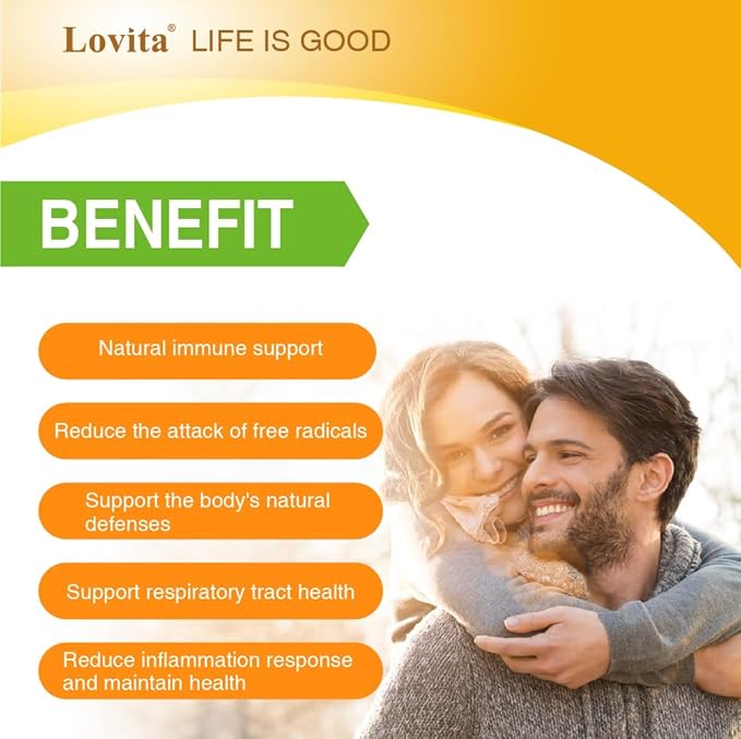 Lovita Propolis Capsule | High Potency | 5:1 Concentration | Natural Propolis Extract | 30 Vegetarian Capsules (1 Months Supply)