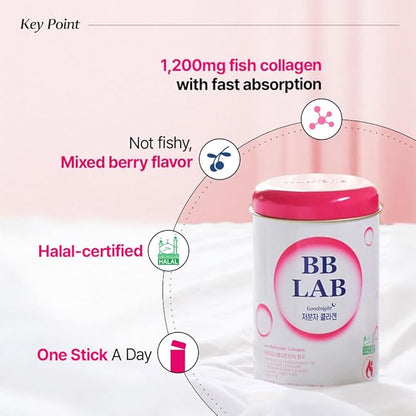 [Collagen+VIT C] K-Best Good Night Collagen, Retinol C, Powder Stick Korean Marine Collagen, Fish Collagen, Retinol Vitamin C, Fast Absorption, Fruit Flavored