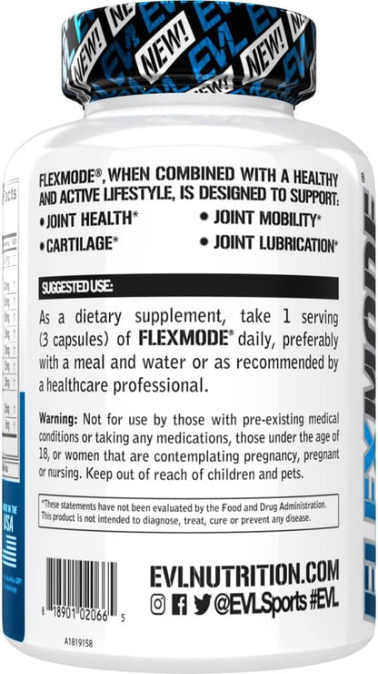 Advanced Joint Support Supplement Bundle - Complete Joint Support Stack with Hyaluronic Acid and FlexMode with Joint Vitamins Glucosamine Chondroitin MSM and BioPerine for Enhanced Absorption