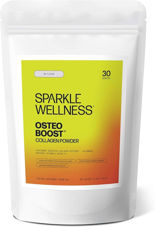 Osteo Boost (No Flavor) [30 Serves] | Collagen Powder Supplement | FORTIBONE Bioactive Collagen Peptides and Buffered Vitamin C Nutra C | Bone Supplements