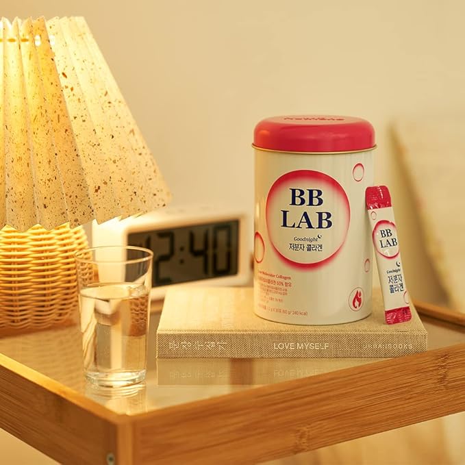 BB LAB Good Night Collagen, Low Molecular Collagen Powder Stick Supplement, Marine Collagen, Fish Collagen, Vitamin C, Hyaluronic Acid, 17 Probiotics, Fast Absorption, Mix Berry Flavor (Pack of 3)