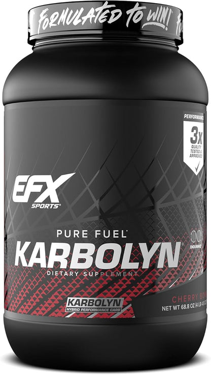 EFX Sports Karbolyn Fuel | Fast-Absorbing Carbohydrate Powder | Carb Load, Sustained Energy, Quick Recovery | Stimulant Free | 37 Servings (Cherry Bomb)