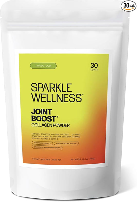 Joint Boost (Tropical) [30-Serves] | Collagen Powder Supplement with FORTIGEL & TENDOFORTE Collagen Peptides & Calcium Ascorbate Vitamin C | Supports Joint Mobility