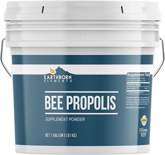 Earthborn Elements Bee Propolis, 1 Gallon Bucket, Pure & Natural, Bulk Size