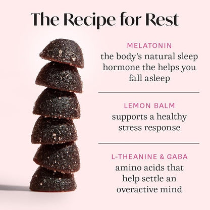 Winged Sleepyhead Gummies | Non-Habit Forming Natural Sleep Supplement | 8 Powerful Nutrients with Melatonin, L-Theanine, 5-HTP, Passionflower & Lemon Balm | Blueberry Lavender Flavor (90 Servings)