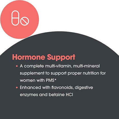 Optimox Optivite PMT Supplement - PMS Support for Women, Hormonal Balance, Womens Multivitamins, PMS Relief, Magnesium Supplement - 180 Count
