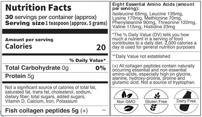 Nizen Marine Collagen Pure Powder, Hydrolyzed Peptides Easy-to-Digest Amino Acids Supplement. Unflavored. Non-Clumping. Made in Japan. 5.29oz
