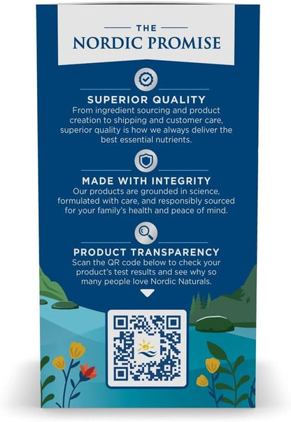 Nordic Naturals Arctic Cod Liver Oil, Lemon - 180 Soft Gels - 750 mg Total Omega-3s with EPA & DHA - Heart & Brain Health, Healthy Immunity, Overall Wellness - Non-GMO - 60 Servings