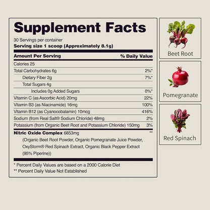 Snap Supplements Heart Beets Parent New 4 (Single Serve Packs)