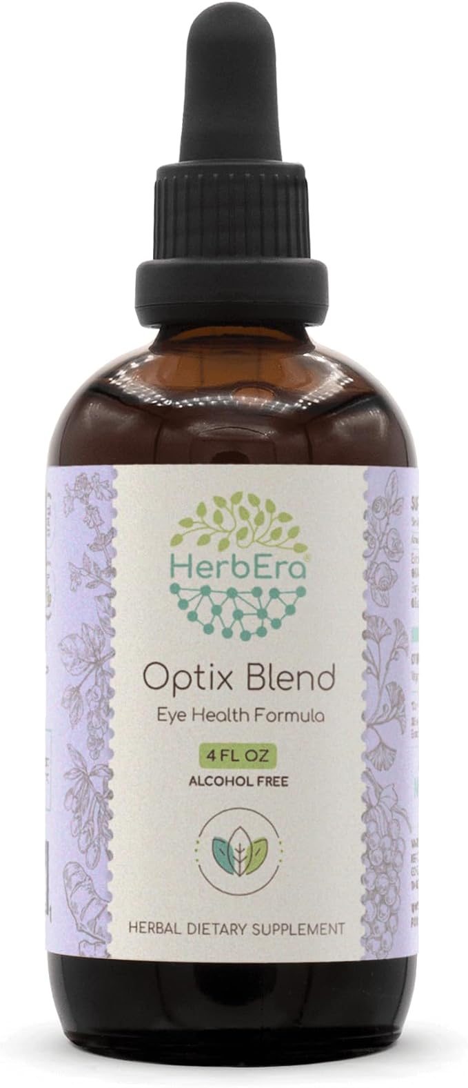 Optix Blend B120 Alcohol-Free Extract Tincture: Bilberry, Ginkgo Biloba Leaf, Goji Berries, Schisandra Berry, Grape Seed, Turmeric Root. Eyebright Herb. Eye Health Formula 4 Fl Oz