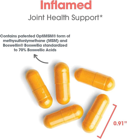 Allergy Research Group InflaMed Joint Health Supplement - Joint Support Supplement for Men & Women, Molybdenum, Turmeric, MSM, Boswellia,Connective Tissue Health - 120 Count
