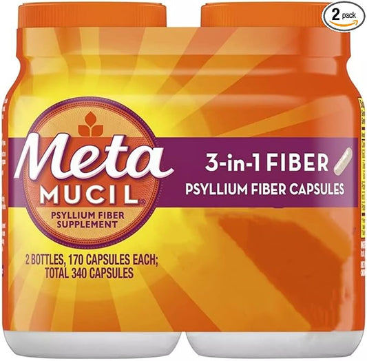 Metamucil Fiber Therapy for Regularity, Fiber Supplement, 340 Count (Pack of 2)