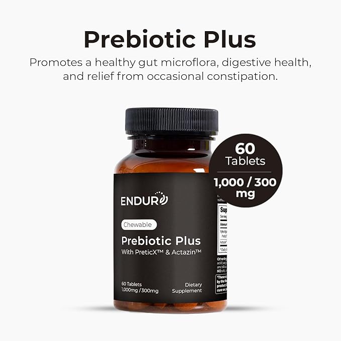 Prebiotic Plus chewable with Actazin™ - Promotes Digestive Health - 60 Count Company