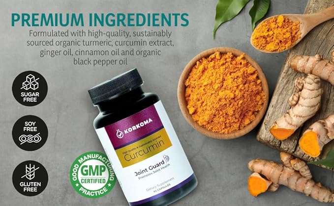 Curcumin Joint Guard - Dietary Supplement with Turmeric Extract, Promotes Joint Health, 90 Capsules