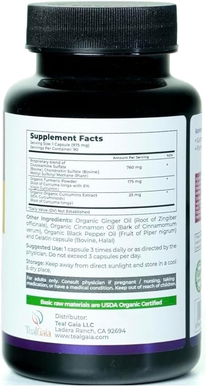 Curcumin Joint Guard - Dietary Supplement with Turmeric Extract, Promotes Joint Health, 90 Capsules