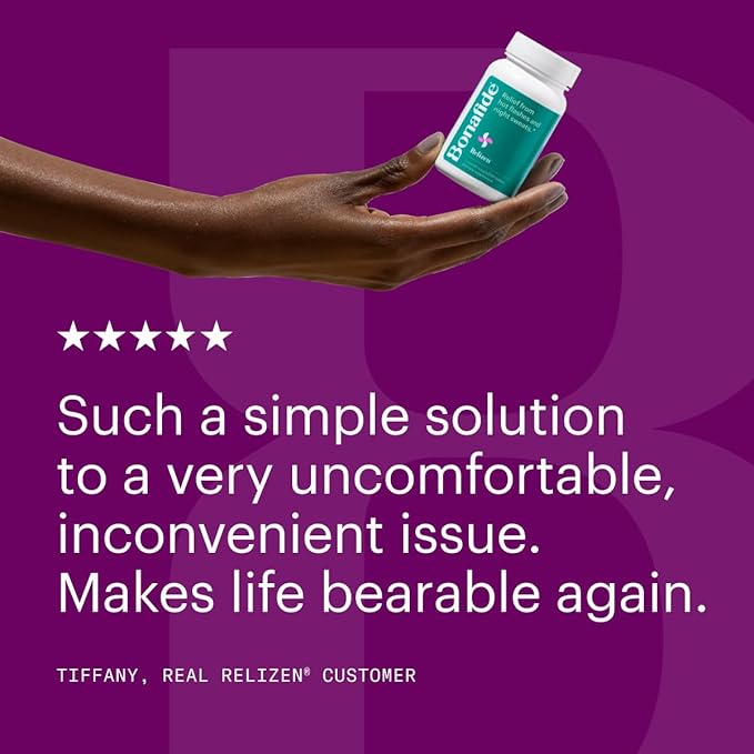 Relizen by Bonafide. Relief from Menopausal Hot Flashes & Night Sweats. — 1-Month Supply (60 Tablets)