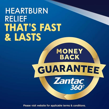 Zantac 360 Maximum Strength Tablets, 25 Count, Heartburn Prevention and Relief, 20 mg Tablets